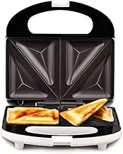 2-Slice Sandwich Press and Toaster, Non-Stick Cooking Plates Sandwich Maker