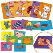 Touch & Feel Flash Cards for Toddlers 1-3,CVC Word Games,Tactile Sensory Toys...