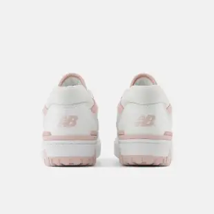 【NEW BALANCE】NB 550 復古運動鞋 休閒鞋 板鞋 籃球鞋型 女鞋 白粉色(BBW550BP-B)