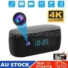 WiFi Mini Camera Digital Clock 2 in 1 4K HD Night Vision Home Security Nanny Cam
