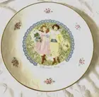 Royal Doulton Bone China Plate Valentines Day 1976 Gold Rim Poem on Back No Box
