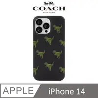 在飛比找PChome24h購物優惠-【COACH】iPhone 14 精品真皮手機殼 小恐龍