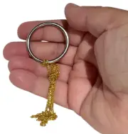 MAGIC RING ON CHAIN TRICK & Toy Puzzle Linking Necklace Puzzle Pocket Toy Gag