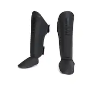 SMAI Elite85 Muay Thai Shin Guards - XL - Black