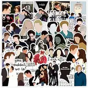 50 Packs Twilight Stickers Water Bottles Laptop Phone Motorcycle Computer Guitar Skateboard Hydroflasks Twilight Vinyl Sticker Waterproof Aesthetic Trendy Decals for Teens Girls Adults
