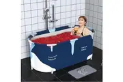 Portable Foldable Bathtub, Portable Bathtub for Adults, Separate Family Bathroom SPA Tub for Hot bath ice bath Sauna Steam Bath Water Bucket