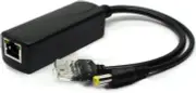 Active 48V to 12V Poe Splitter Adapter, IEEE 802.3Af Compliant 10/100Mbps, DC 12