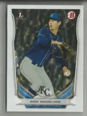 2014 Bowman Draft # DP96 Eric Skoglund White Ice Parallel True 1 of 1 #ed 1 / 1