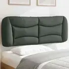 Headboard Cushion Dark Grey 137 cm Fabric vidaXL