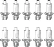 [uxcell] 10pcs Track Spikes 3/8 Inch Alloy Steel Extra Pointed Medium Nails Replacement Spikes for Middle Long-Distance Running Track Shoes, Silver Tone
