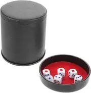 FOYTOKI Noise-Reducing Dice Cup Set Silent Dice Shaker Base for Party Gaming Props Quiet Dice Cup Game 1 Set Dices