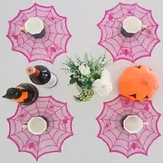 Halloween Black Lace Spider Web Table Mat Spider Web Pattern Placemats Home Accessories For Any Occasion