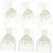 ETHZZLE 5pcs Usb Cable Protectors Cute Transparent Cartoon Charging Line Savers Data Cable Covers for Enhanced Durability and to Install for Usb