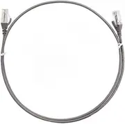 8Ware Cat6 Ultra Thin Slim Cable, Grey, 0.5m Length