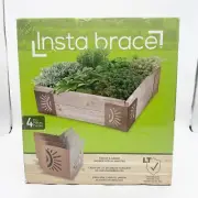 GARDEN BLOOM INSTABRACE RAISED GARDEN BED CORNERS SET OF 4 SUN FLOWER