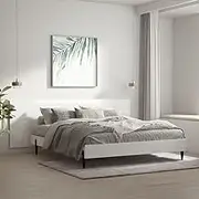 Bed Headboard, Beds Head Frame Wall Headboard High Gloss White 240 cm Engineered Wood