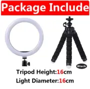 10 inch LED Selfie Ring Light No Phone Stand Photo Fill Lamp with Mini Tripod