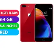 Apple iPhone 8+ Plus (64GB, Red) - Refurbished (Excellent)