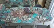 24"x48" Handmade Amazonite Dining Table Top Stunning Restaurant & Bar Countertop