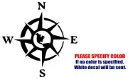 Rose Compass Graphic Die Cut decal sticker Car Truck Boat Window Wall Laptop 6"