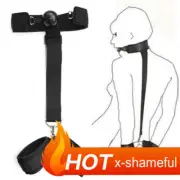Binidng Mouth Gags Neck Collar Handcuff Wrist Restraint Harness Couples Slaver