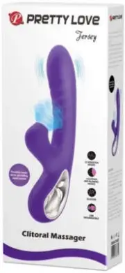 Jersey Sucking Rabbit Vibrator Clitoris Suction Tapping Vibrating Rechargeable