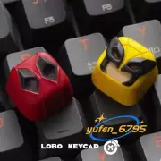 Resin Keycap Marvel Deadpool &Wolverine Keyboard Handmade Light Transmission 1PC