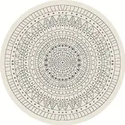 Terrazzo 39 Reversible Round Silver