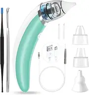 Ear-Wax-Vacuum Ear Water Remover Kit, 5 Levels Electric Ear Vacuum Wax Remover USB Charge Ear Suction Ear Wax Removal Soft Earwax Removal Kit Ear Wax Suction Vacuum Ear Suction Vacuum For Adults