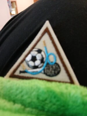 Girl Scout Brownies Try It Badge Patch Sports Games Soccer Jump Rope Tennis New