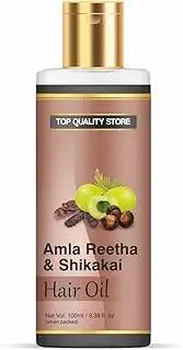 Top Quality Store Amla Bhringraj & Shikakai Hair Oil, 100 ml