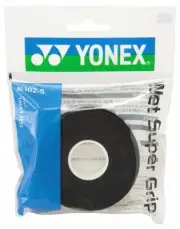 Yonex Wet Super Grip 5 rolls AC102-5-007 Tennis Racket Tape Black Japan