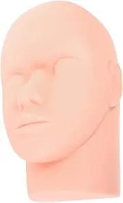 OATIPHO Mannequin Head Lash Extensions Eyelash Training Head Mold Makeup Practice Face Easy to Use Reusable for Salon or Home