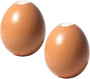 Squeeze Toy 2Pcs Palm Size Realistic Egg Stress Toys with Crushable Shells Soft Rubber Stress Relief Prop for Kids & Adults in School, Office Relief Toy Decompression Toys