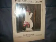 Stenciled Duck Woodworking Craft Pattern Bunny Table Easter?