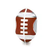 Sport Collection Silver plating Football Sport Ball Charm Beads Fit Charm Bracelet DIY Jewelry