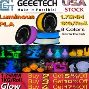 Geeetech FDM 3D Printer Filament PLA 1KG 1.75mm Glow in Dark Luminous Consumable