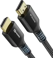 [Stouchi] 8K HDMI to HDMI Cable 2M 48Gbps Ultra High Speed HDMI Cable Nylon Braided Cord 8K@60Hz 4K@120Hz 2K@144Hz/120Hz HDMI 2.1 HDCP 2.2&2.3 eARC Dolby Vision for PS5 Xbox Series X MacBook Pro Laptop