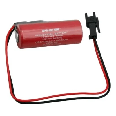 FDK FUJI CR8.LHC 17430 3V Lithium Battery for PLC backup power W/Plug