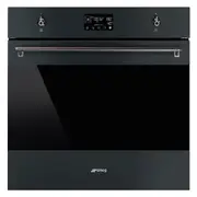 Smeg 60cm Classic Pyrolytic Steam Oven with Probe - Matte Black
