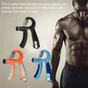 Adjustable Hand Grip Strengthener Wrist Forearm Gripper Power Exerciser Black