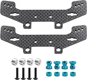 2PCS RC Car Carbon Front Rear Shock Tower for Tamiya TT-02 TT02R TT-02RR TT-02D