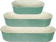 3-Pack Stackable Loaf Pans, Non-Stick 6inch/8inch/10inch Banana Bread Pan