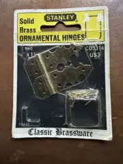 NOS 3 Packs!! Stanley Ornamental Hinges CD 5314 US3 Classic Brassware VTG