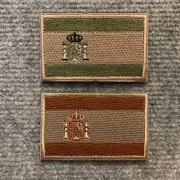 New Hook & Loop Embroidered Spanish National Flag Subdued Morale Patch Spain S