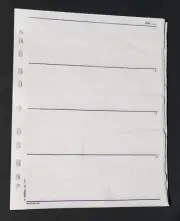 100x Herma 7777 negative Filing Sheets for 120mm 6x6 Film ( made in Germany)