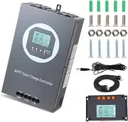 100 Amp MPPT Solar Charge Controller 48V 36V 24V 12V Auto,PV 150V Max Input Solar Panel , 100A Solar Panel Regulator Max Input Power 5000W, for AGM Sealed Gel Flooded Lithium Battery