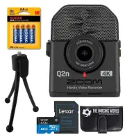 Zoom Q2n-4K Handy Video Recorder, 4K/30P Ultra High Definition Video, Compact...