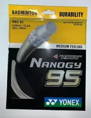 2 packs of YONEX Badminton racquet string Nanogy 95 - NBG95 - Silver Gray