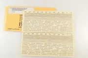 Middle Division S PRR Pre-War Lightweight Pullman Passenger Car Decals - PRR-3
